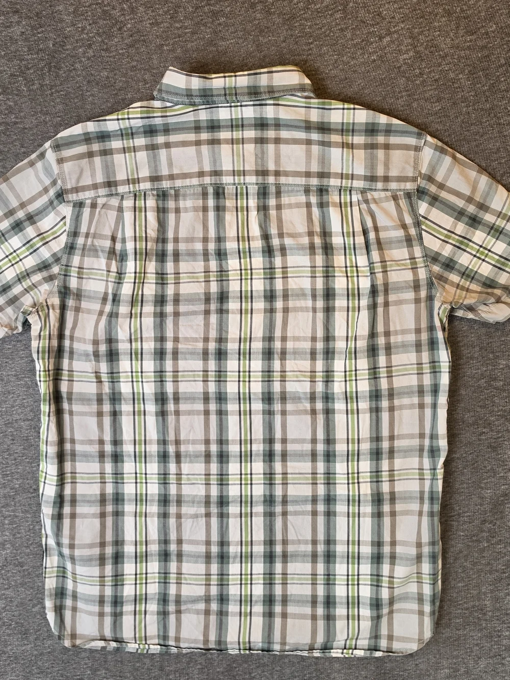 The North Face Men’s Green Plaid Button-Up Shirt Medium Gorpcore Outdoor Preppy